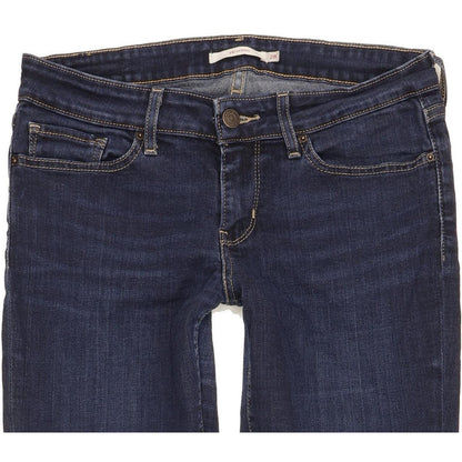 Levi's 711 Women Blue Skinny Slim Stretch Jeans W28 L32
