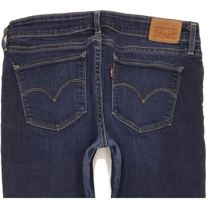Levi's 711 Women Blue Skinny Slim Stretch Jeans W28 L32