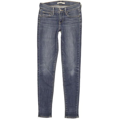 Levi's 710 Super Women Blue Skinny Slim Stretch Jeans W25 L30