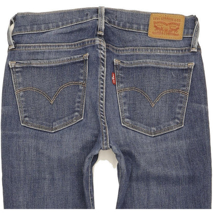 Levi's 710 Super Women Blue Skinny Slim Stretch Jeans W25 L30
