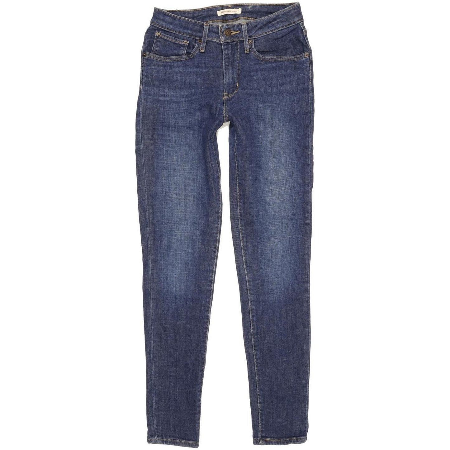 Levi's 721 Women Blue Skinny Slim Stretch Jeans W27 L30