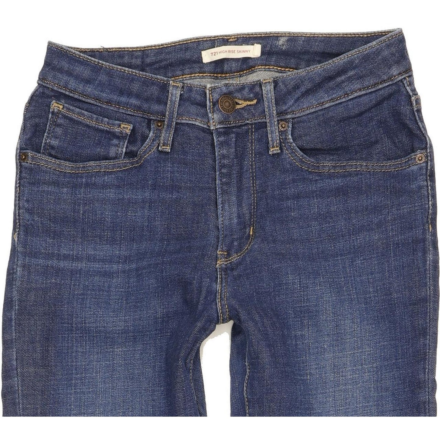 Levi's 721 Women Blue Skinny Slim Stretch Jeans W27 L30