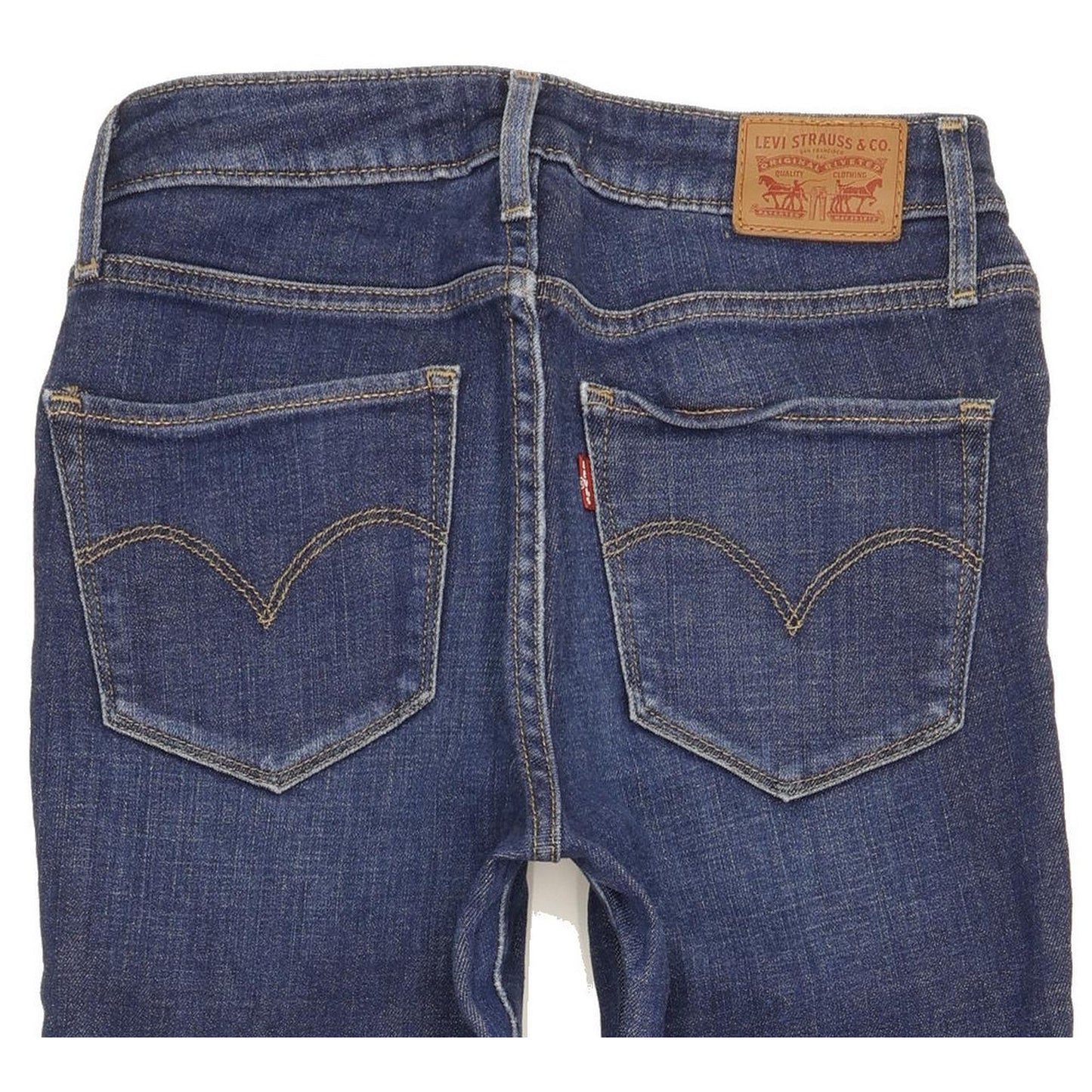 Levi's 721 Women Blue Skinny Slim Stretch Jeans W27 L30