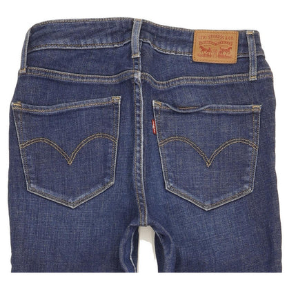 Levi's 721 Women Blue Skinny Slim Stretch Jeans W27 L30