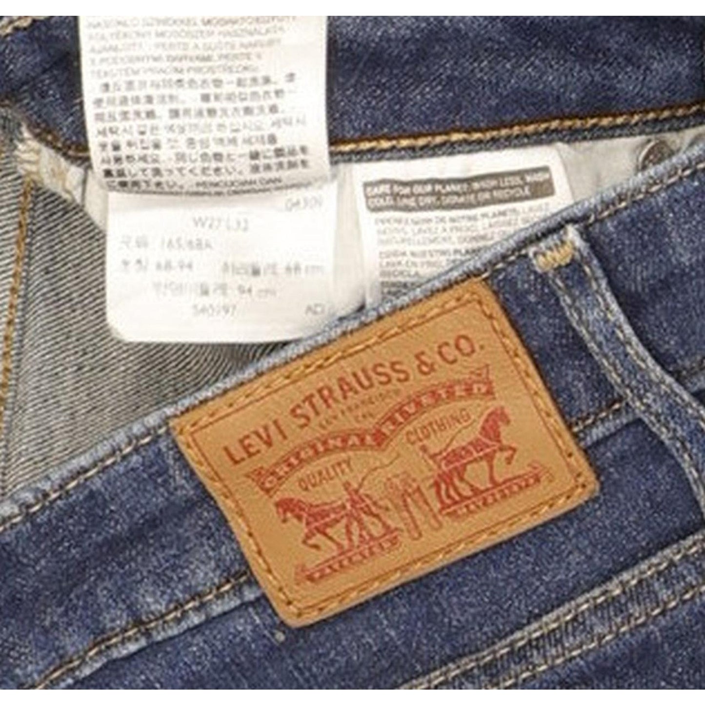 Levi's 721 Women Blue Skinny Slim Stretch Jeans W27 L30