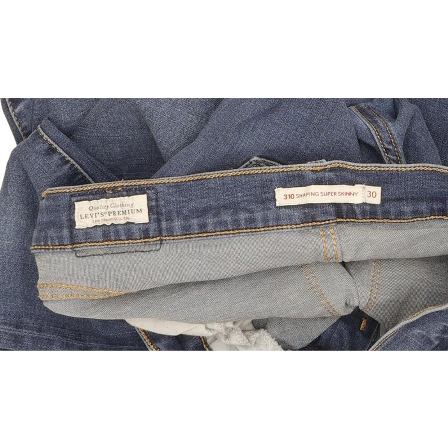 Levi's 310 Shaping Women Blue Skinny Slim Stretch Jeans W30 L29