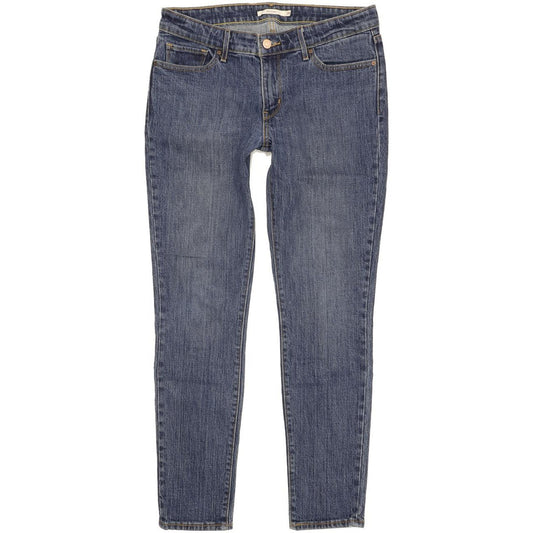 Levi's 711 Women Blue Skinny Slim Stretch Jeans W29 L30