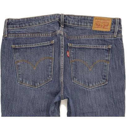 Levi's 711 Women Blue Skinny Slim Stretch Jeans W29 L30