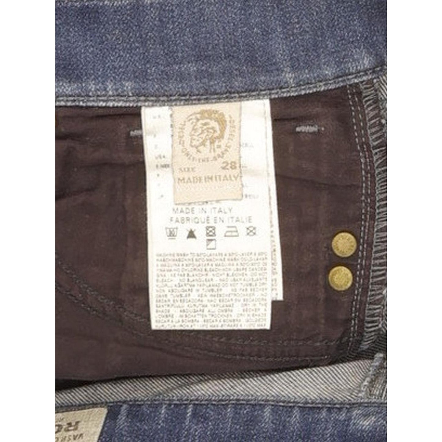 Diesel Ronhoir 008PU Women Blue Bootcut Regular Stretch Jeans W28 L32