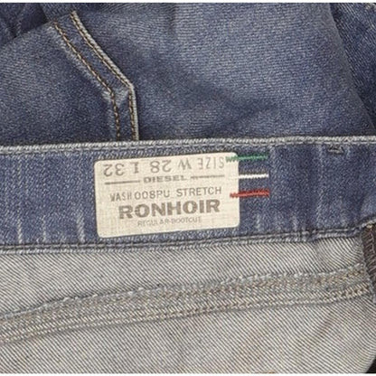 Diesel Ronhoir 008PU Women Blue Bootcut Regular Stretch Jeans W28 L32