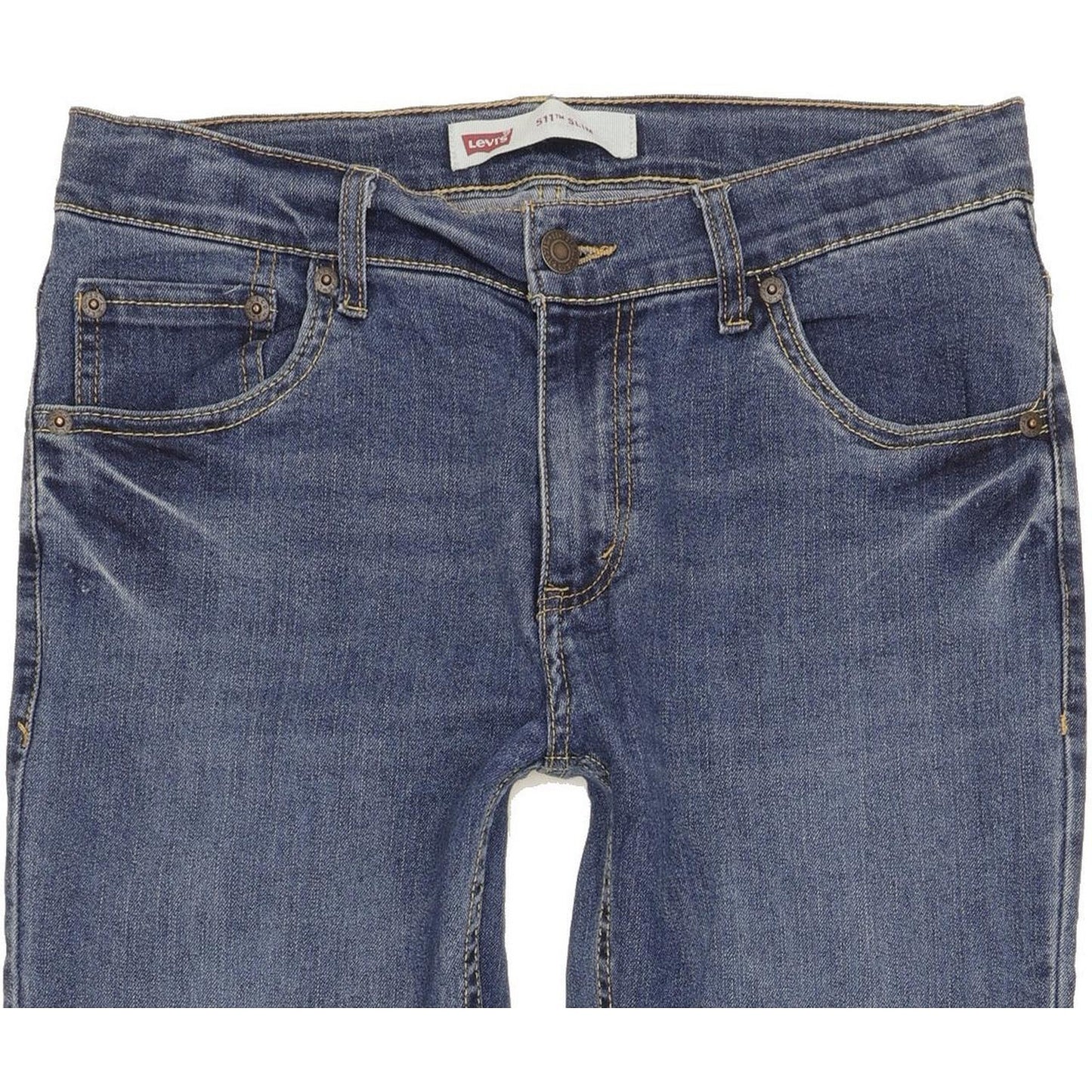 Levi's 511 Kids Blue Straight Slim Stretch Jeans W28 L31