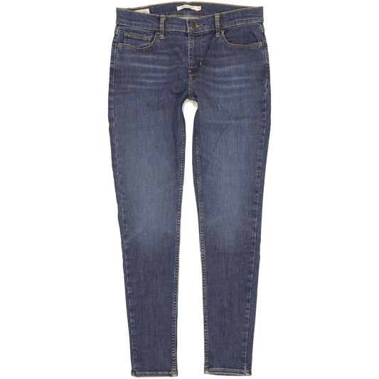Levi's 710 Super Women Blue Skinny Slim Stretch Jeans W29 L30