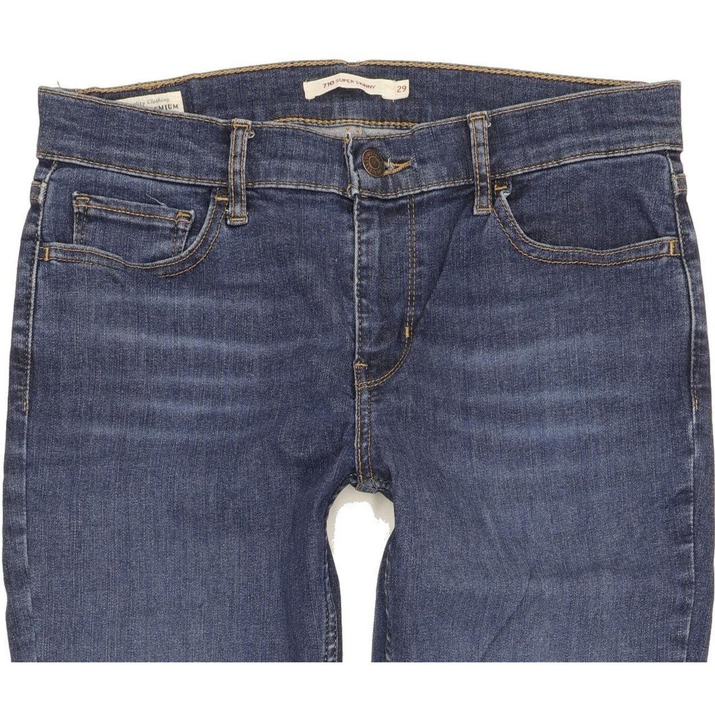 Levi's 710 Super Women Blue Skinny Slim Stretch Jeans W29 L30