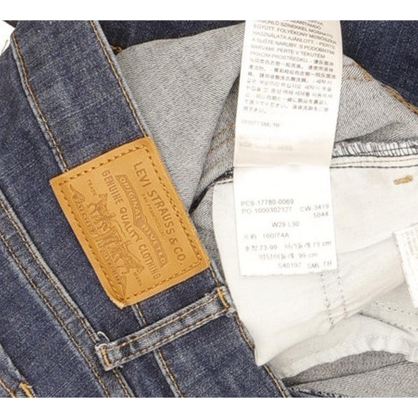 Levi's 710 Super Women Blue Skinny Slim Stretch Jeans W29 L30