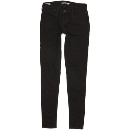 Levi's 710 Super Women Black Skinny Slim Stretch Jeans W29 L31