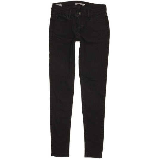 Levi's 710 Super Women Black Skinny Slim Stretch Jeans W29 L31
