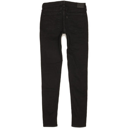 Levi's 710 Super Women Black Skinny Slim Stretch Jeans W29 L31