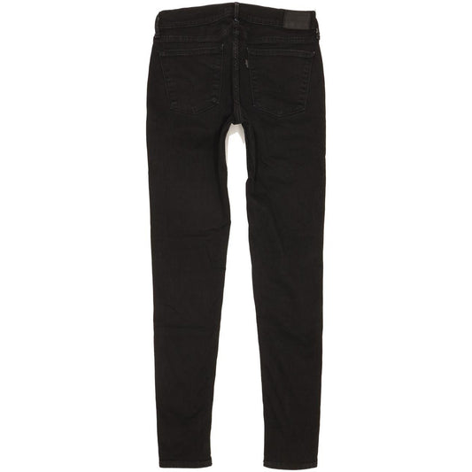 Levi's 710 Super Women Black Skinny Slim Stretch Jeans W29 L31