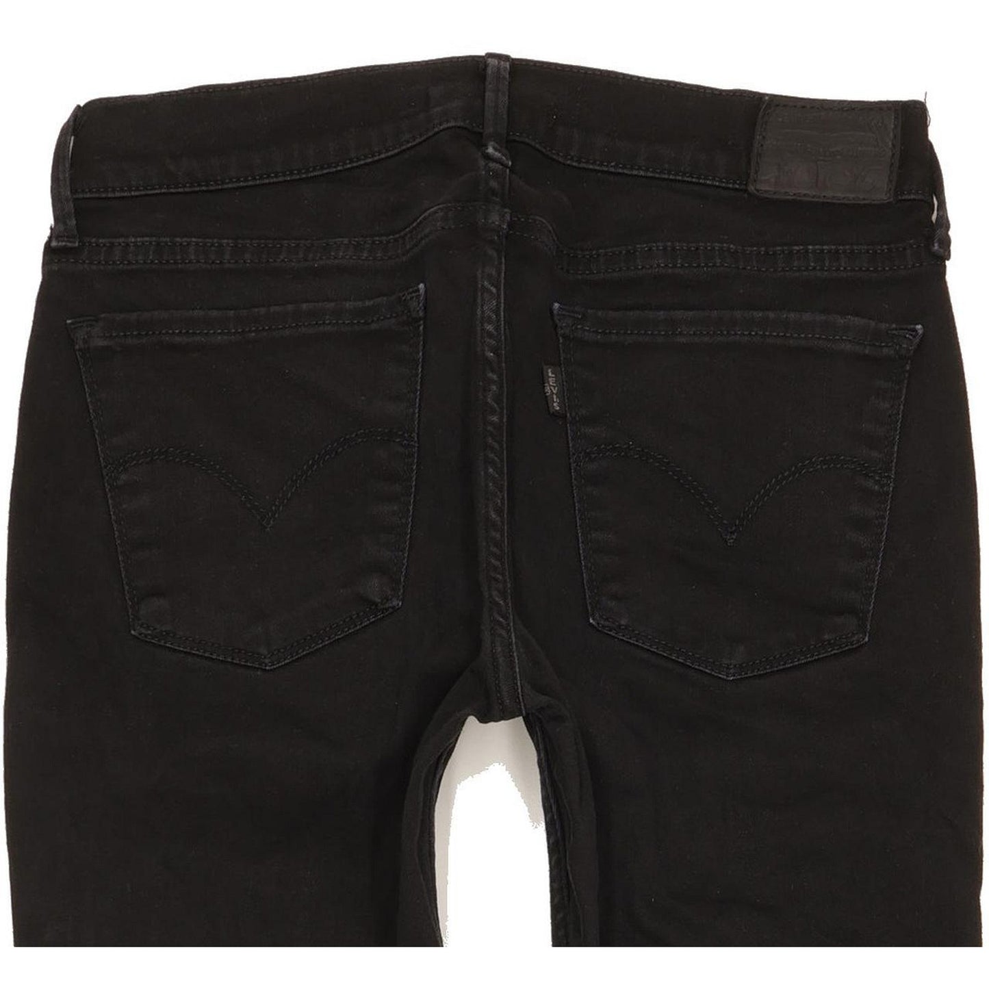Levi's 710 Super Women Black Skinny Slim Stretch Jeans W29 L31