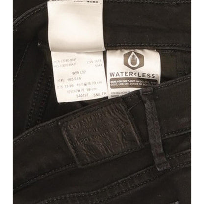 Levi's 710 Super Women Black Skinny Slim Stretch Jeans W29 L31