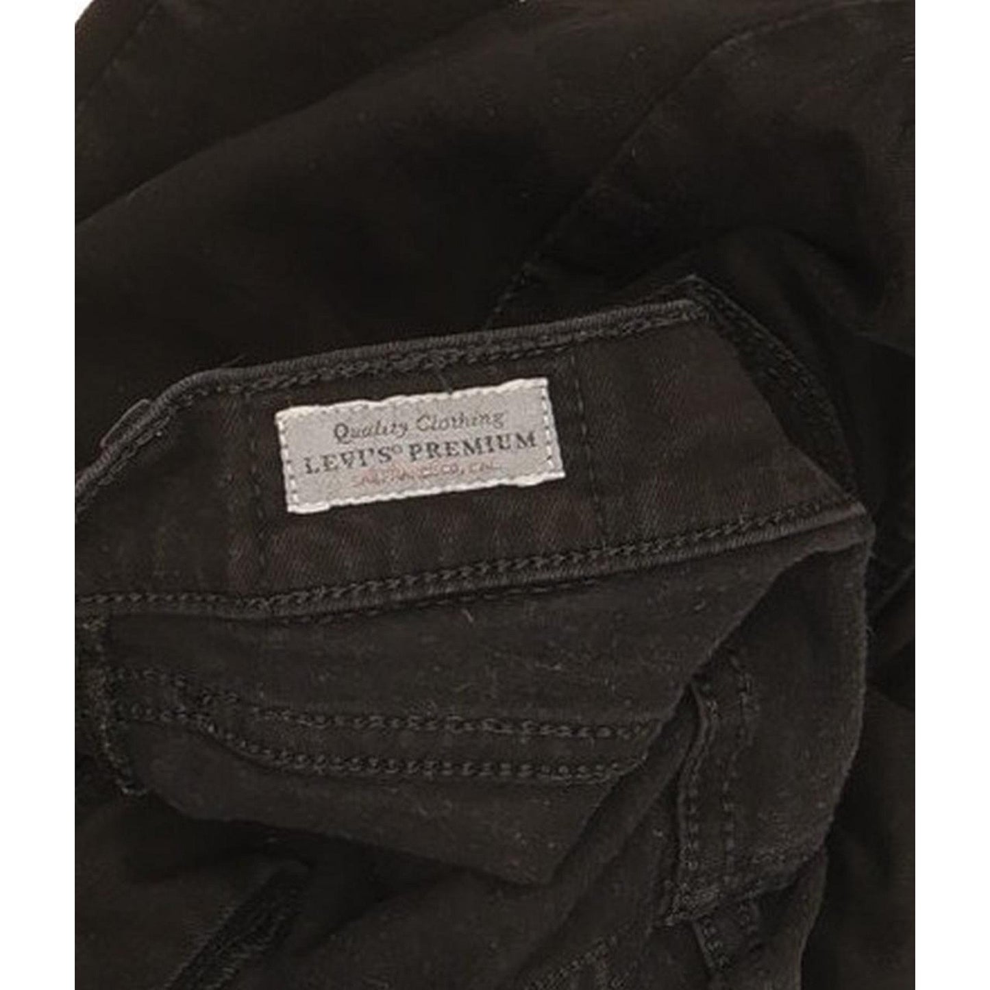Levi's 710 Super Women Black Skinny Slim Stretch Jeans W29 L31