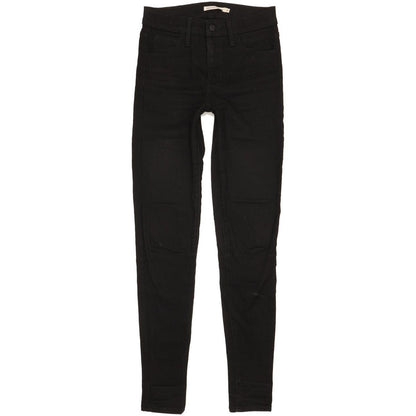 Levi's 720 Women Black Skinny Slim Jeans W26 L32