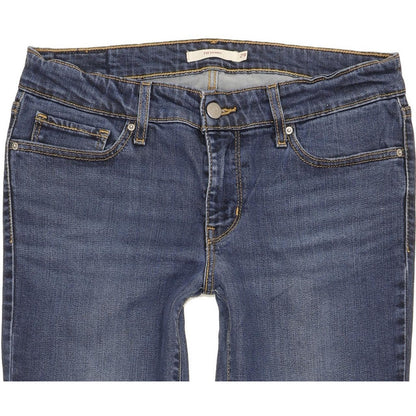 Levi's 711 Women Blue Skinny Slim Stretch Jeans W29 L30