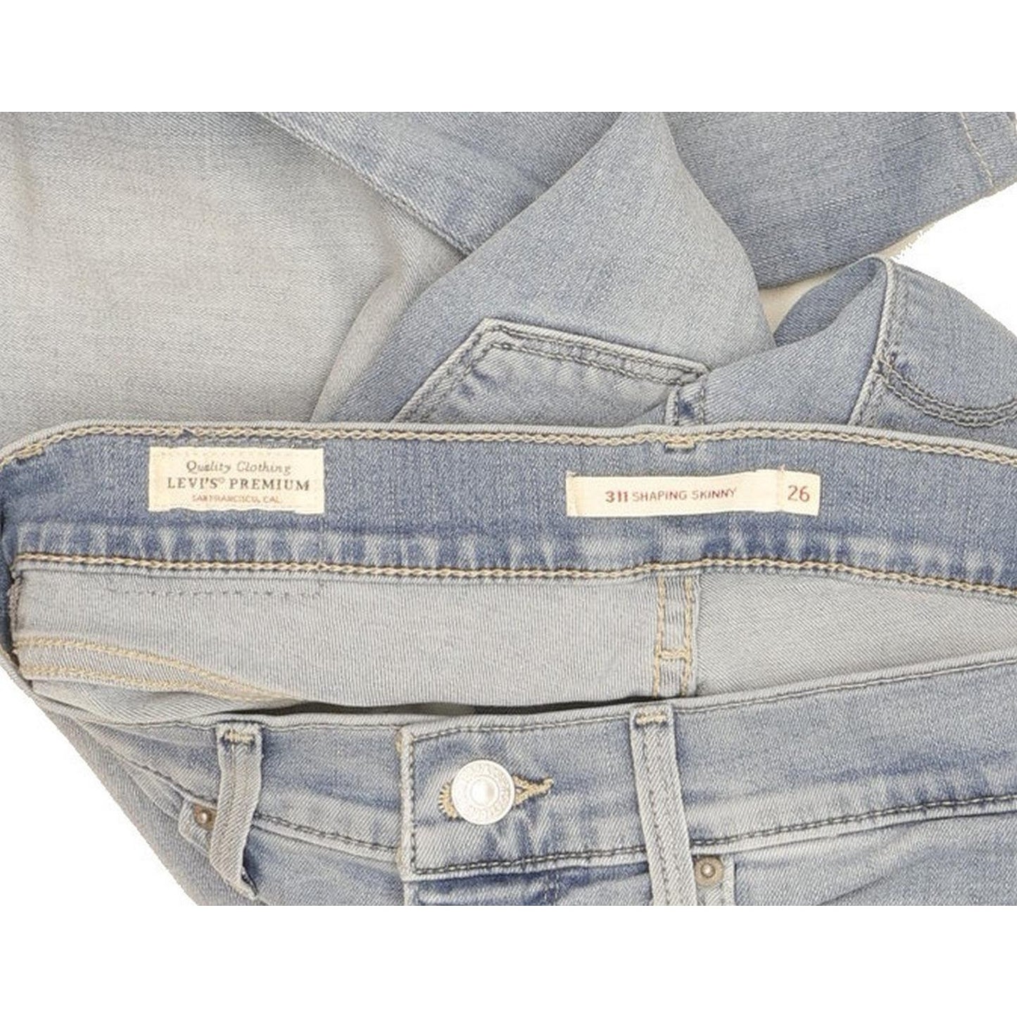Levi's 311 Shaping Women Blue Skinny Slim Stretch Jeans W26 L29