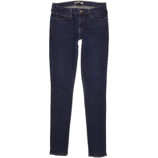 Levi's 711 Women Blue Skinny Slim Stretch Jeans W29 L34