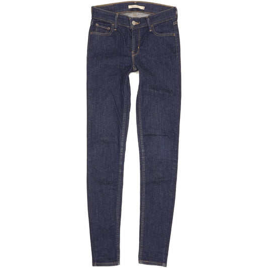 Levi's 710 Super Women Blue Skinny Slim Stretch Jeans W26 L31