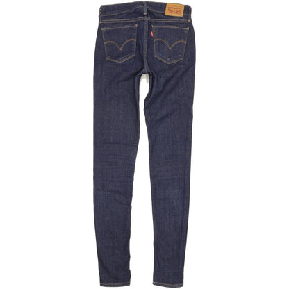 Levi's 710 Super Women Blue Skinny Slim Stretch Jeans W26 L31