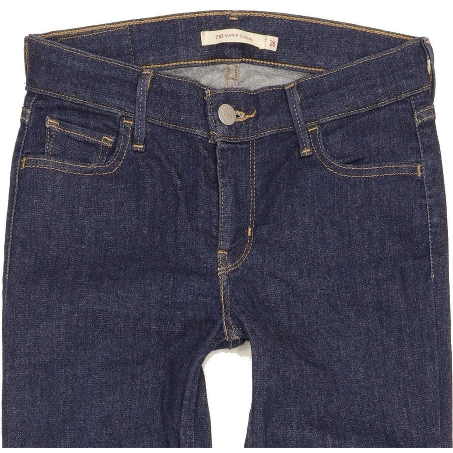 Levi's 710 Super Women Blue Skinny Slim Stretch Jeans W26 L31