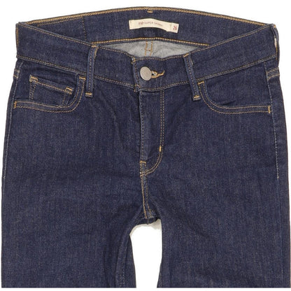 Levi's 710 Super Women Blue Skinny Slim Stretch Jeans W26 L31