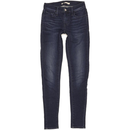 Levi's 710 Super Women Navy Skinny Slim Stretch Jeans W25 L30