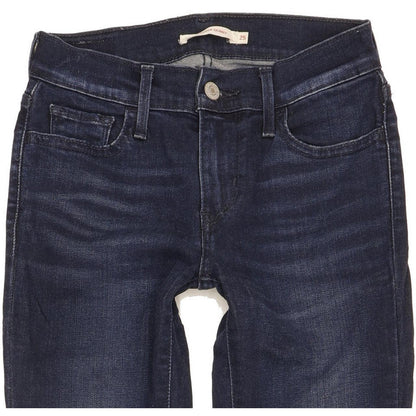 Levi's 710 Super Women Navy Skinny Slim Stretch Jeans W25 L30