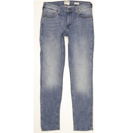 Mustang Vegas Men Blue Straight Slim Stretch Jeans W30 L32