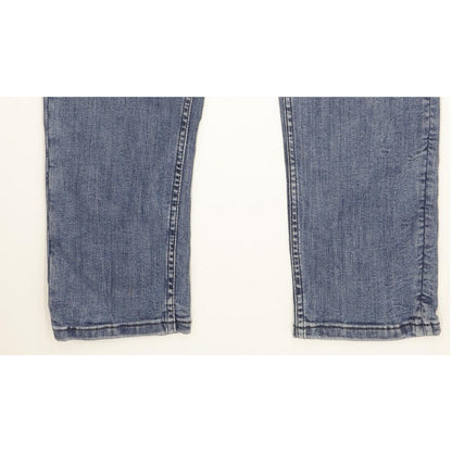 Mustang Vegas Men Blue Straight Slim Stretch Jeans W30 L32