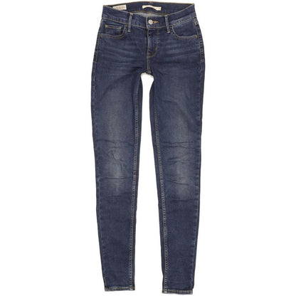 Levi's 710 Super Women Blue Skinny Slim Stretch Jeans W26 L31