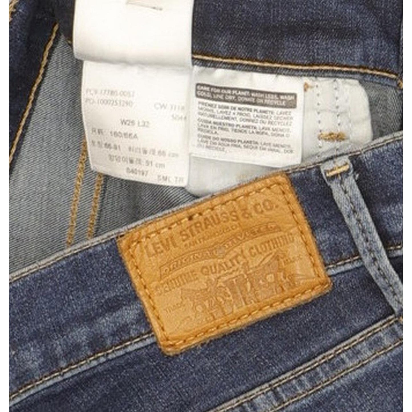 Levi's 710 Super Women Blue Skinny Slim Stretch Jeans W26 L31
