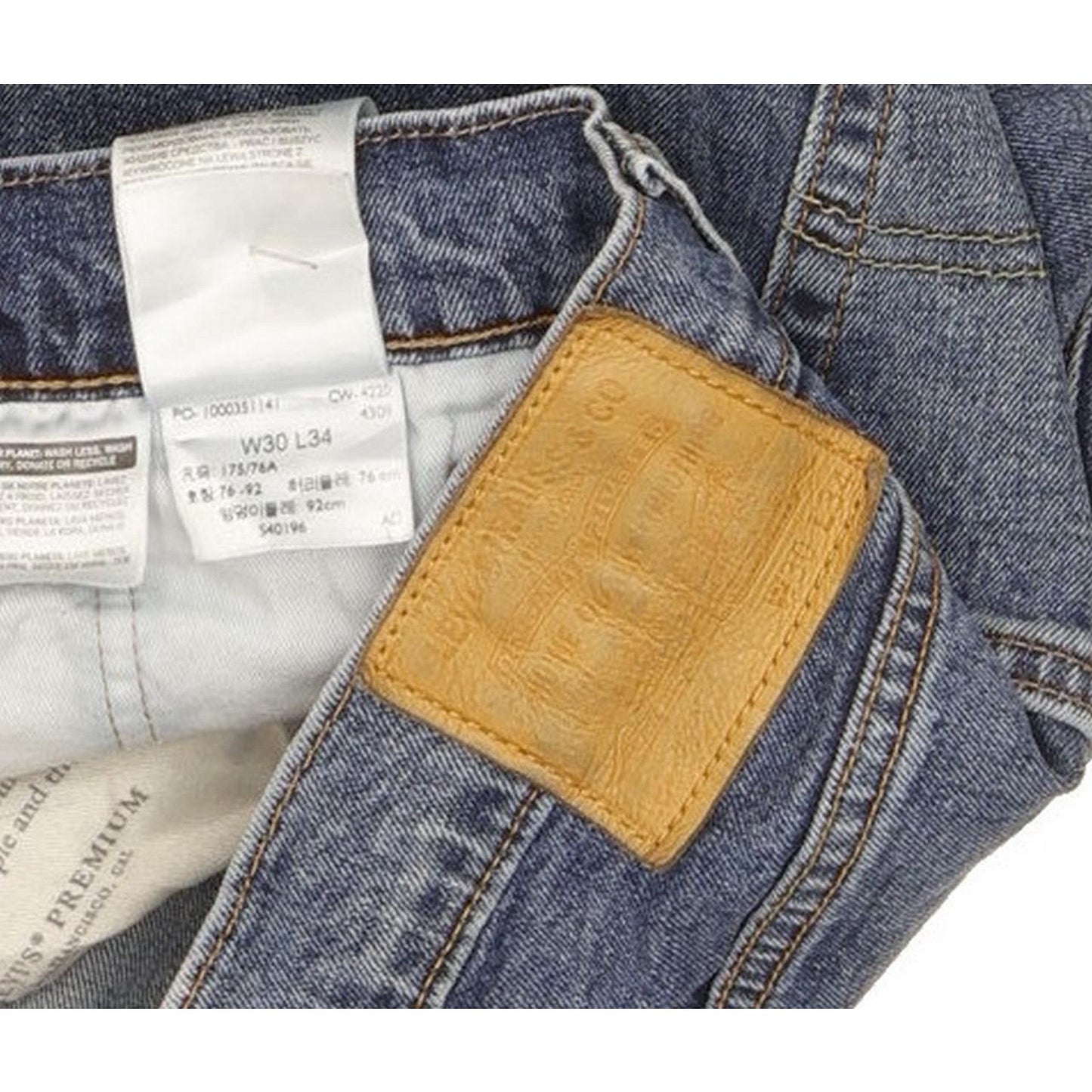 Levi's 511 Men Blue Straight Slim Stretch Jeans W30 L33