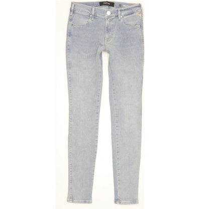 Replay Stella Women Blue Skinny Slim Stretch Jeans W25 L28