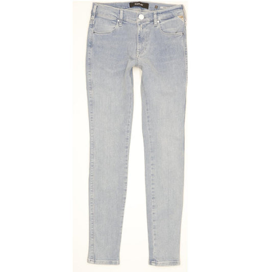 Replay Stella Women Blue Skinny Slim Stretch Jeans W25 L28