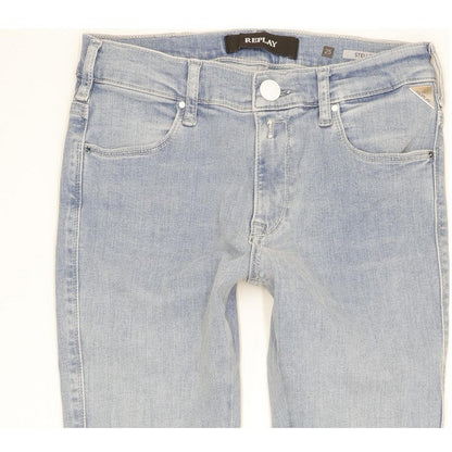 Replay Stella Women Blue Skinny Slim Stretch Jeans W25 L28
