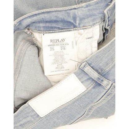 Replay Stella Women Blue Skinny Slim Stretch Jeans W25 L28