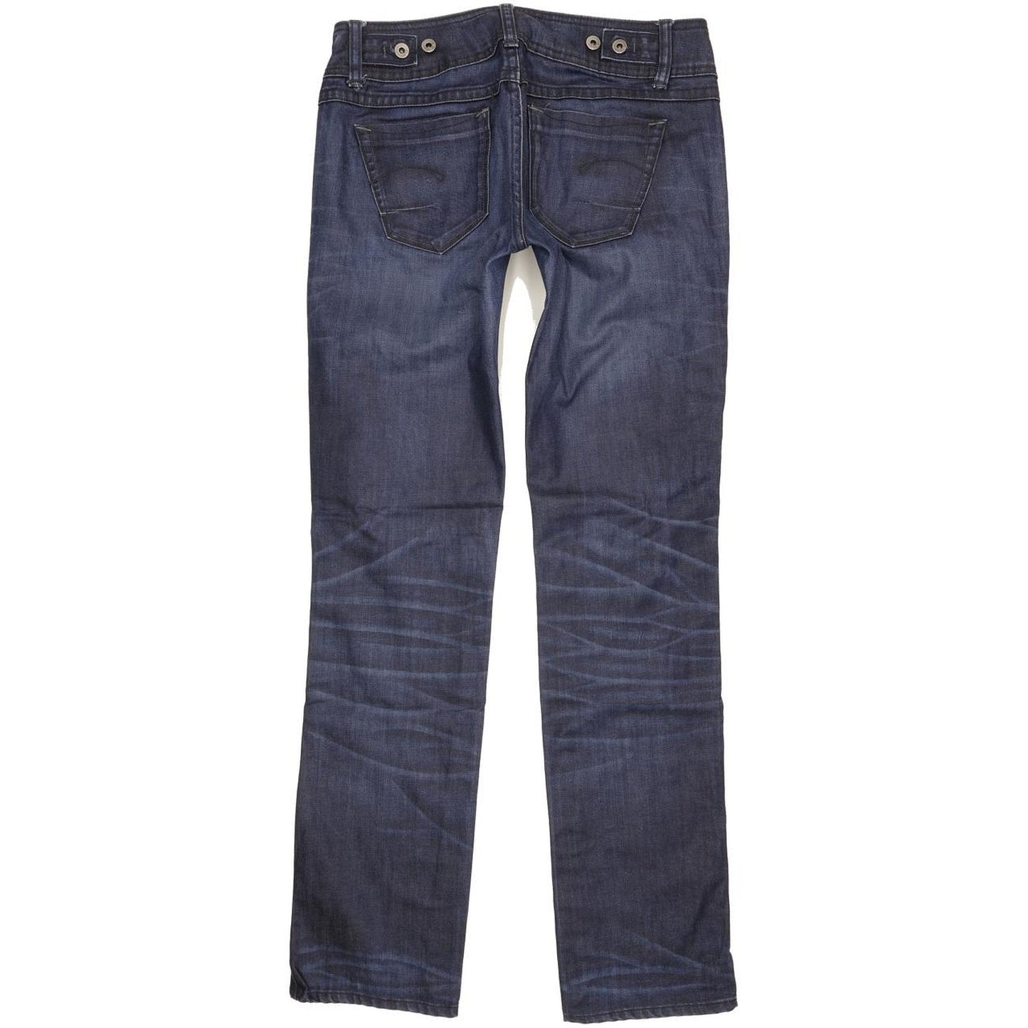 G-Star New Ford Women Blue Straight Slim Stretch Jeans W29 L33
