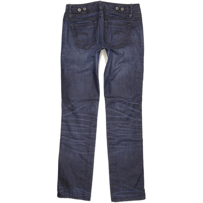 G-Star New Ford Women Blue Straight Slim Stretch Jeans W29 L33