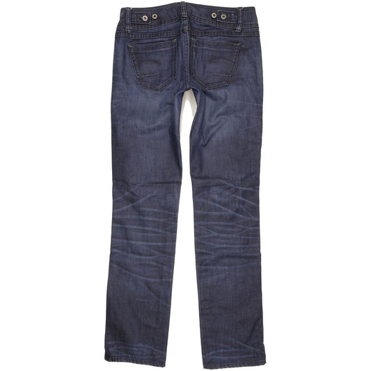 G-Star New Ford Women Blue Straight Slim Stretch Jeans W29 L33