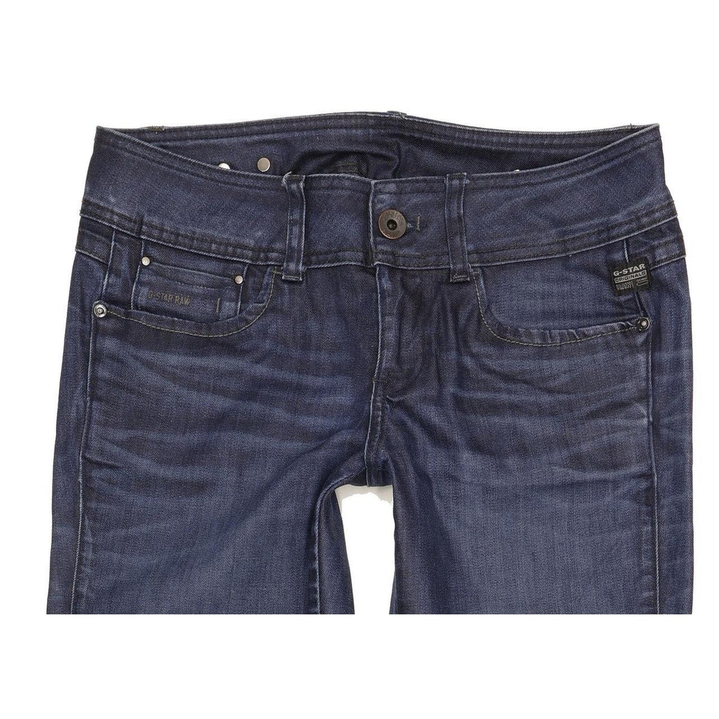 G-Star New Ford Women Blue Straight Slim Stretch Jeans W29 L33
