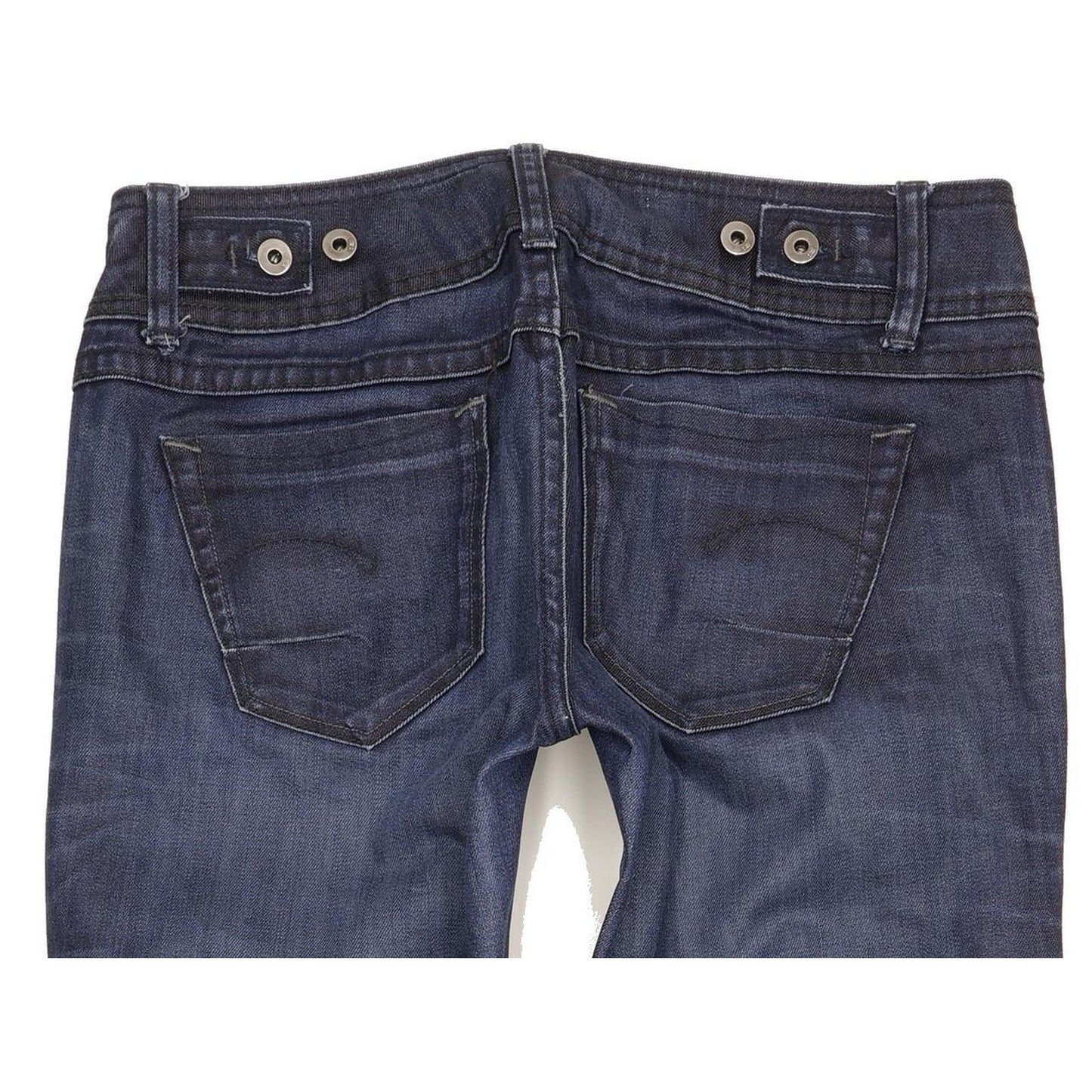 G-Star New Ford Women Blue Straight Slim Stretch Jeans W29 L33