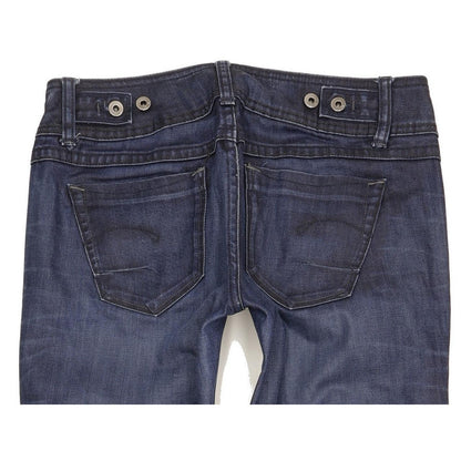 G-Star New Ford Women Blue Straight Slim Stretch Jeans W29 L33